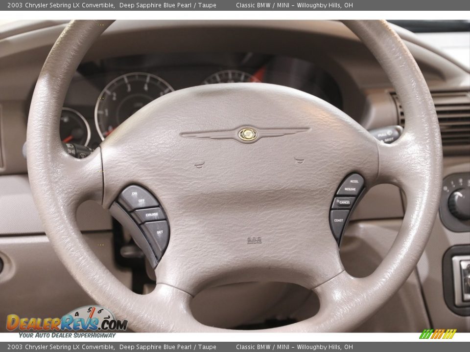 2003 Chrysler Sebring LX Convertible Steering Wheel Photo #8