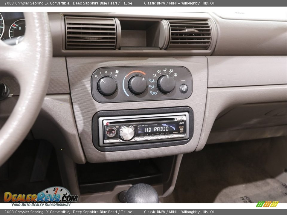 Controls of 2003 Chrysler Sebring LX Convertible Photo #10