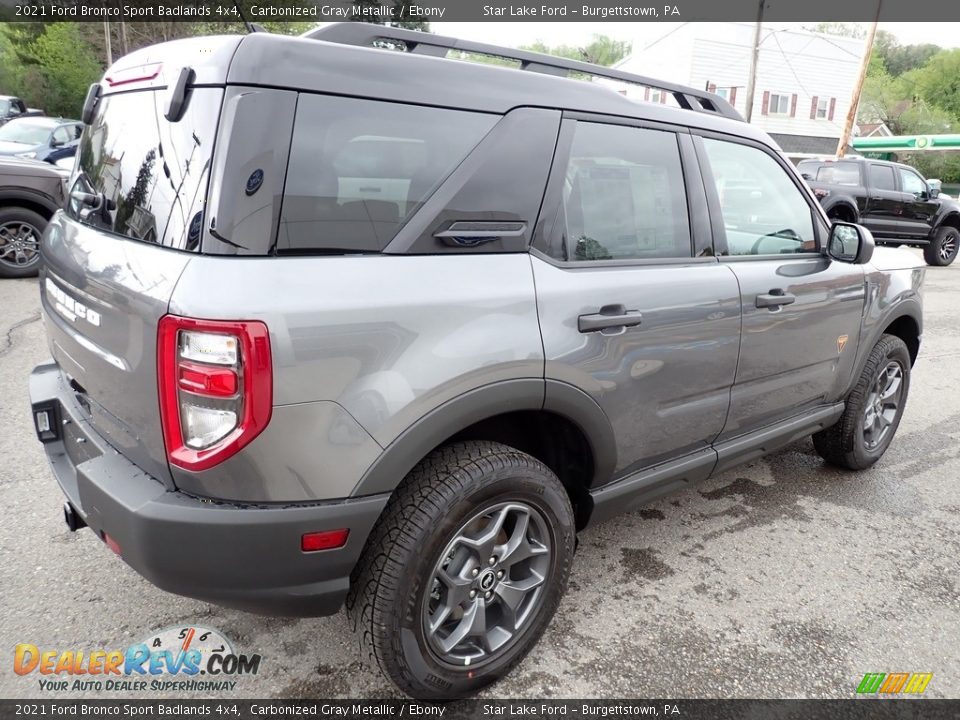 2021 Ford Bronco Sport Badlands 4x4 Carbonized Gray Metallic / Ebony Photo #6