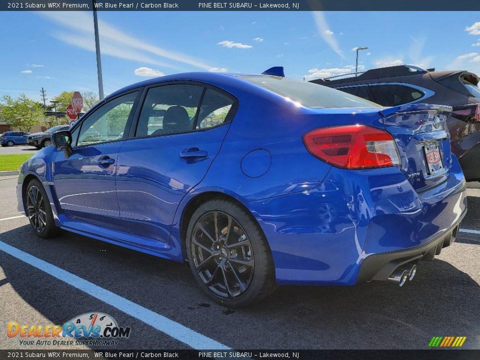 2021 Subaru WRX Premium WR Blue Pearl / Carbon Black Photo #6