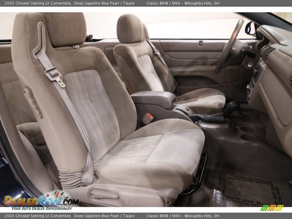 Front Seat of 2003 Chrysler Sebring LX Convertible Photo #13