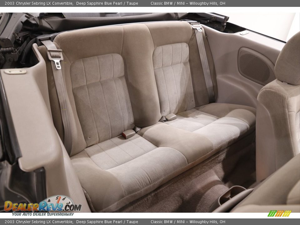 Rear Seat of 2003 Chrysler Sebring LX Convertible Photo #14