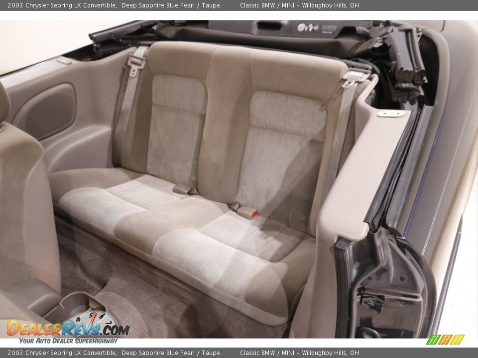 Rear Seat of 2003 Chrysler Sebring LX Convertible Photo #15