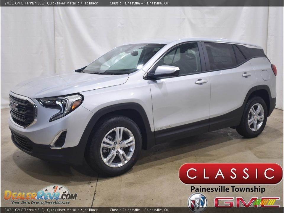 2021 GMC Terrain SLE Quicksilver Metallic / Jet Black Photo #1