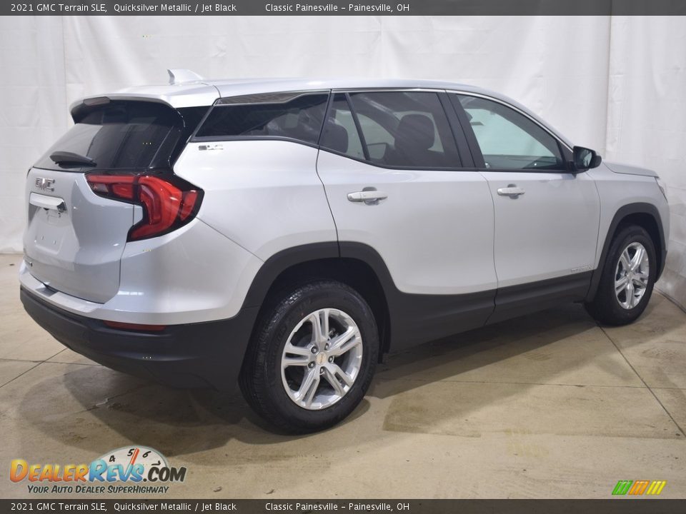 2021 GMC Terrain SLE Quicksilver Metallic / Jet Black Photo #2