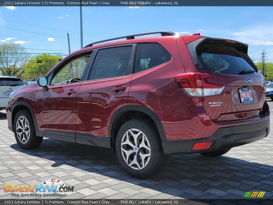 2021 Subaru Forester 2.5i Premium Crimson Red Pearl / Gray Photo #6