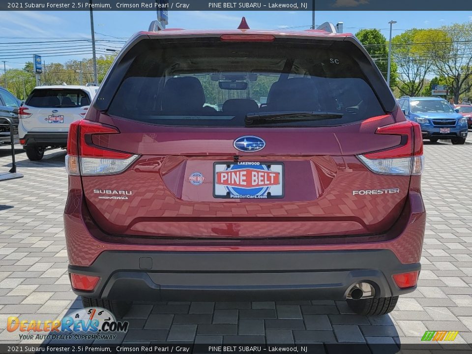 2021 Subaru Forester 2.5i Premium Crimson Red Pearl / Gray Photo #7