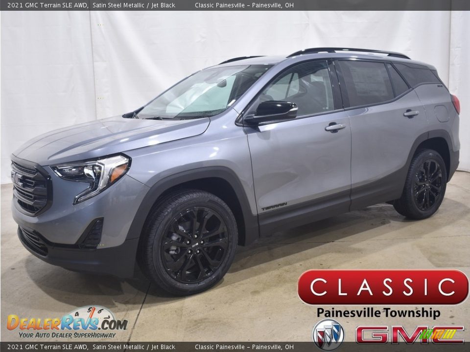 2021 GMC Terrain SLE AWD Satin Steel Metallic / Jet Black Photo #1