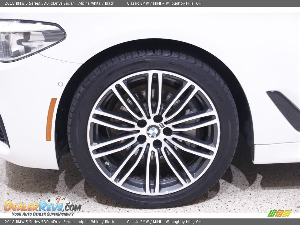 2018 BMW 5 Series 530i xDrive Sedan Alpine White / Black Photo #21