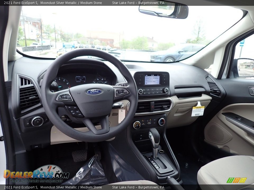 2021 Ford EcoSport S Moondust Silver Metallic / Medium Stone Photo #12