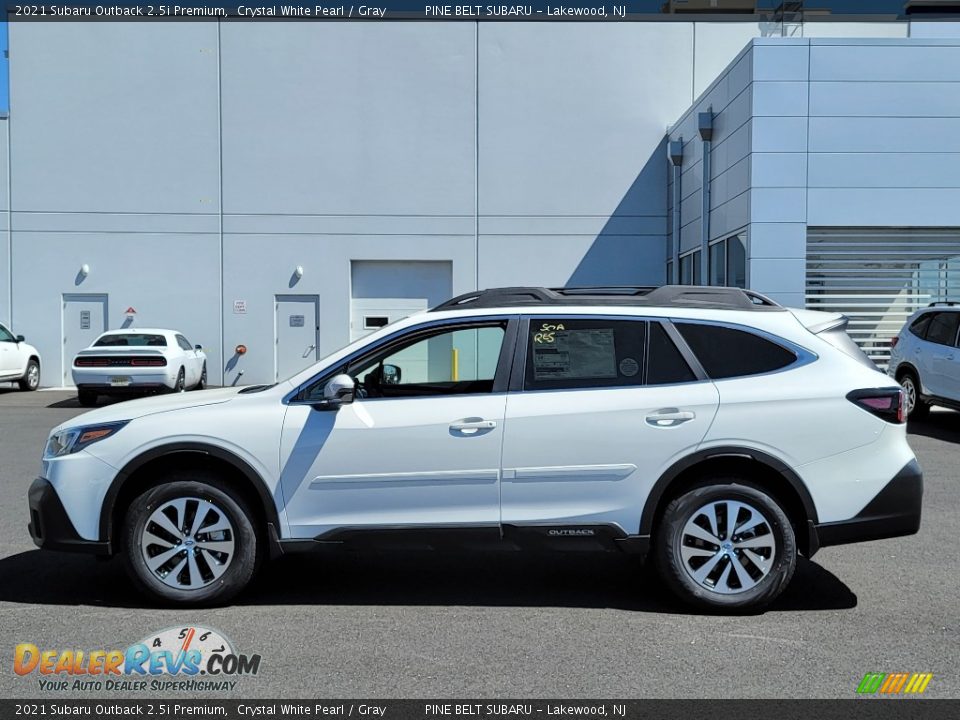 2021 Subaru Outback 2.5i Premium Crystal White Pearl / Gray Photo #4