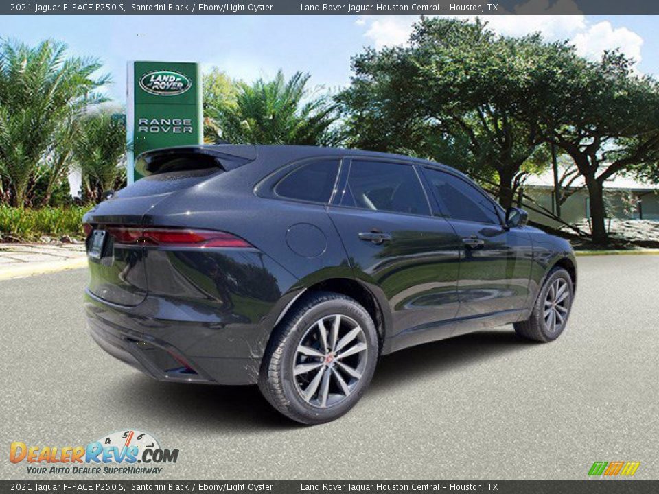 2021 Jaguar F-PACE P250 S Santorini Black / Ebony/Light Oyster Photo #2