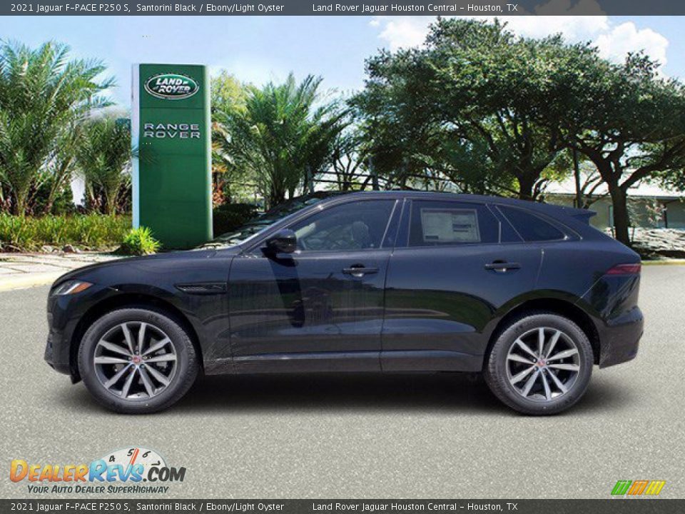 2021 Jaguar F-PACE P250 S Santorini Black / Ebony/Light Oyster Photo #6