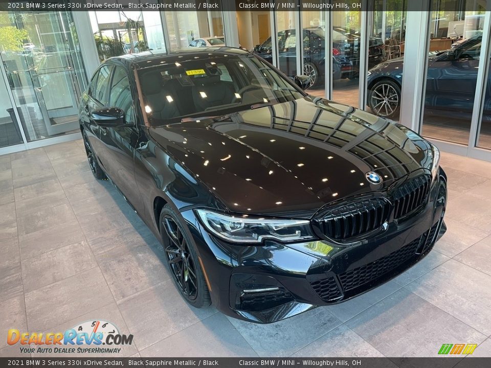 2021 BMW 3 Series 330i xDrive Sedan Black Sapphire Metallic / Black Photo #1