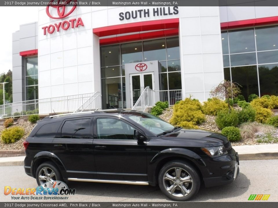 2017 Dodge Journey Crossroad AWD Pitch Black / Black Photo #2