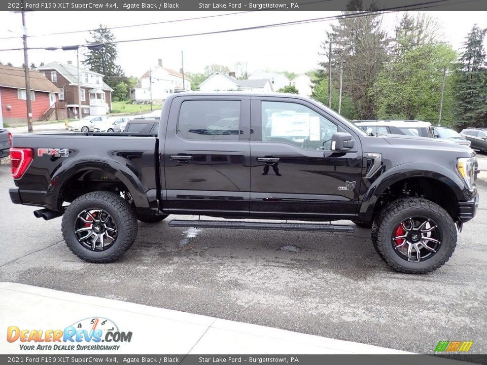 2021 Ford F150 XLT SuperCrew 4x4 Agate Black / Black Photo #6