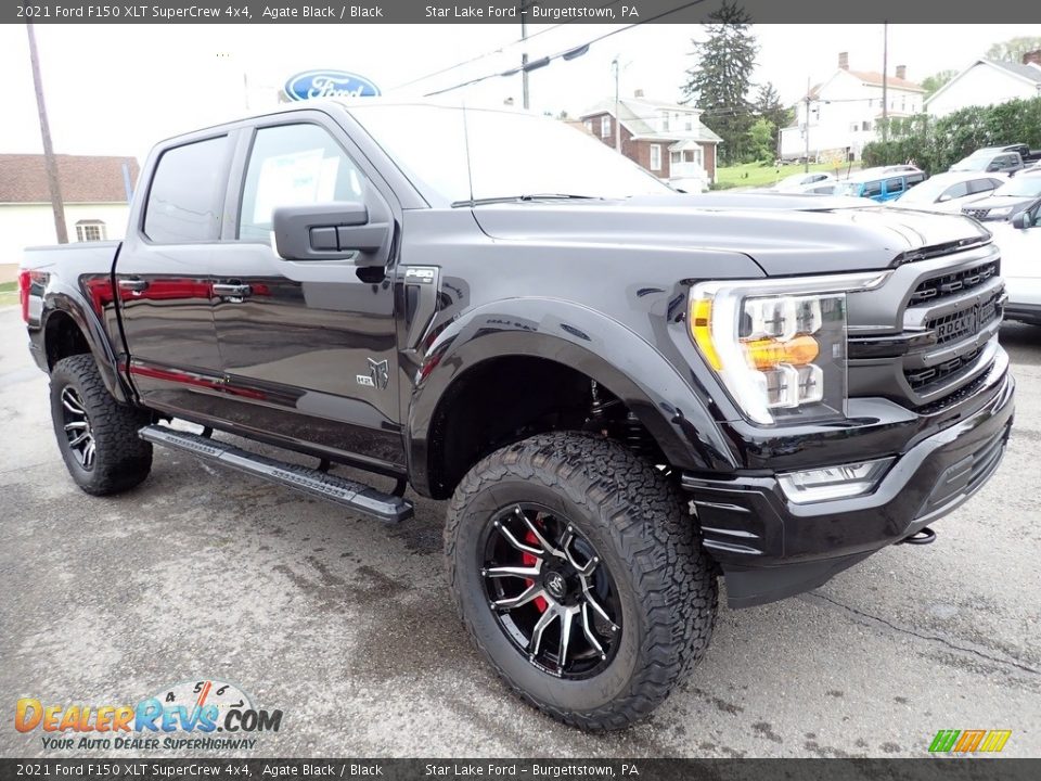 2021 Ford F150 XLT SuperCrew 4x4 Agate Black / Black Photo #7