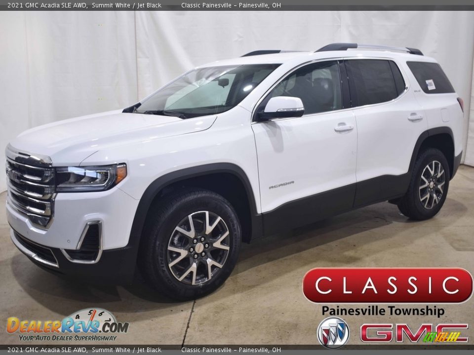 2021 GMC Acadia SLE AWD Summit White / Jet Black Photo #1