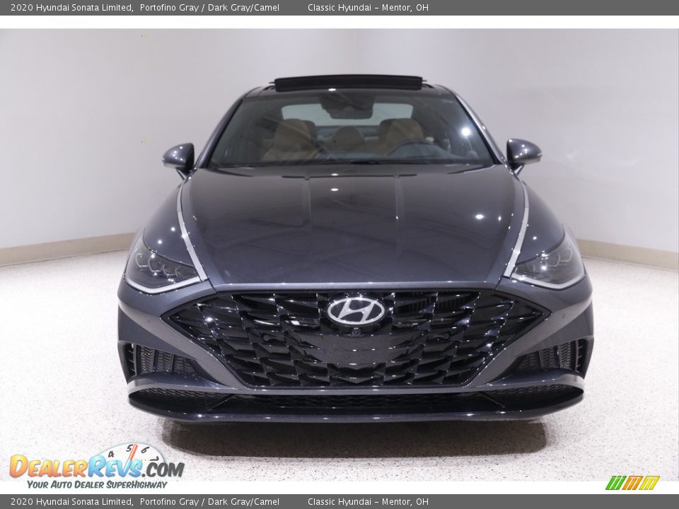 2020 Hyundai Sonata Limited Portofino Gray / Dark Gray/Camel Photo #2