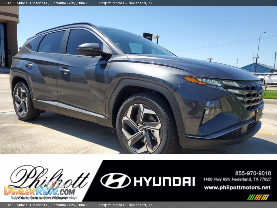 2022 Hyundai Tucson SEL Portofino Gray / Black Photo #1