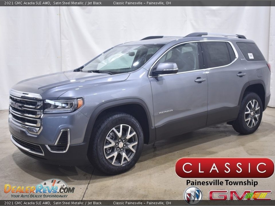 2021 GMC Acadia SLE AWD Satin Steel Metallic / Jet Black Photo #1