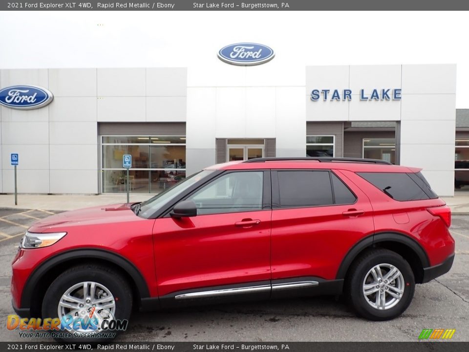 2021 Ford Explorer XLT 4WD Rapid Red Metallic / Ebony Photo #1