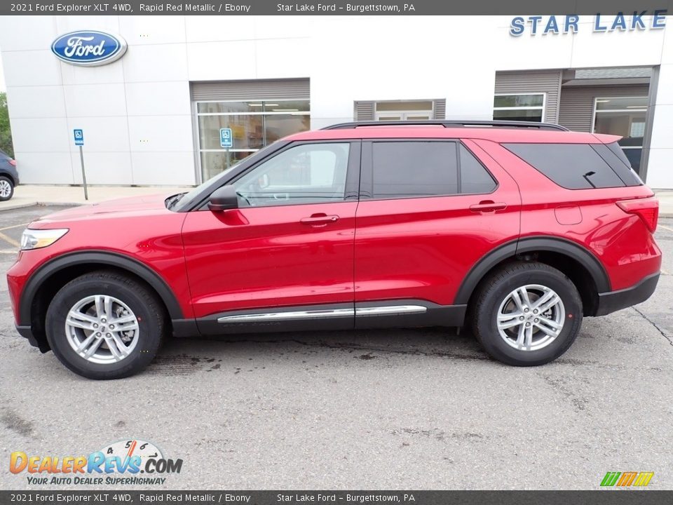 2021 Ford Explorer XLT 4WD Rapid Red Metallic / Ebony Photo #2