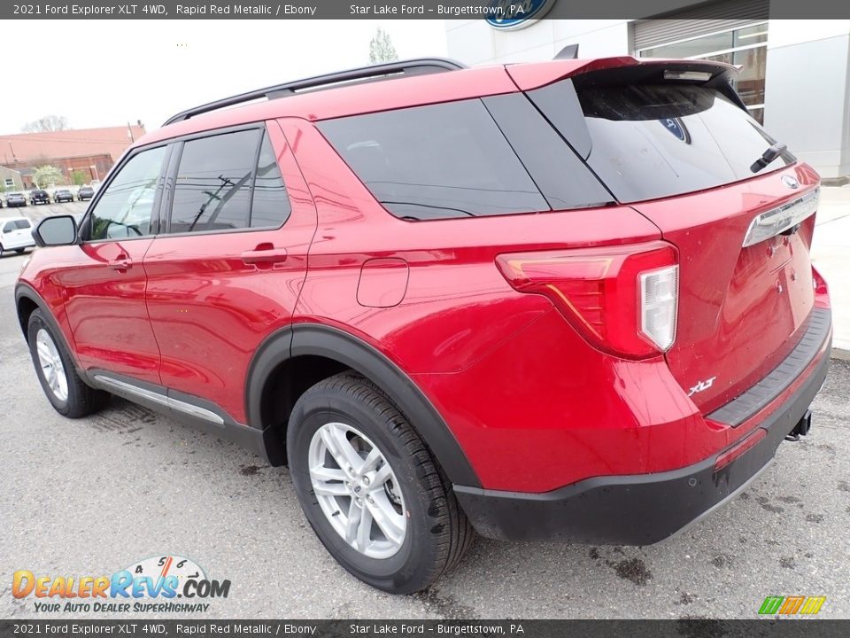 2021 Ford Explorer XLT 4WD Rapid Red Metallic / Ebony Photo #3