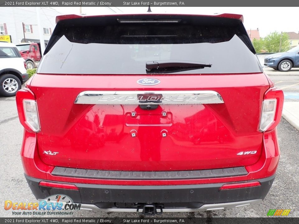 2021 Ford Explorer XLT 4WD Rapid Red Metallic / Ebony Photo #4