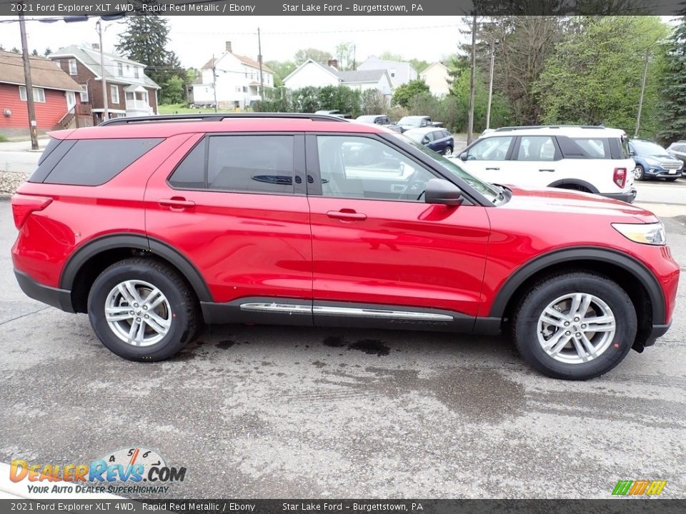 Rapid Red Metallic 2021 Ford Explorer XLT 4WD Photo #7