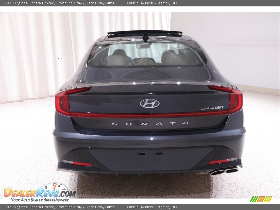 2020 Hyundai Sonata Limited Portofino Gray / Dark Gray/Camel Photo #19