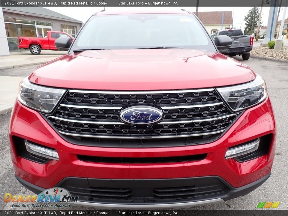 2021 Ford Explorer XLT 4WD Rapid Red Metallic / Ebony Photo #9