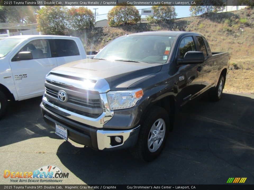 2015 Toyota Tundra SR5 Double Cab Magnetic Gray Metallic / Graphite Photo #2