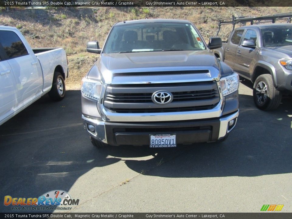 2015 Toyota Tundra SR5 Double Cab Magnetic Gray Metallic / Graphite Photo #3