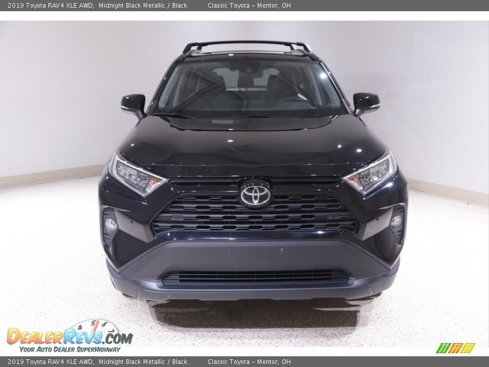 2019 Toyota RAV4 XLE AWD Midnight Black Metallic / Black Photo #2