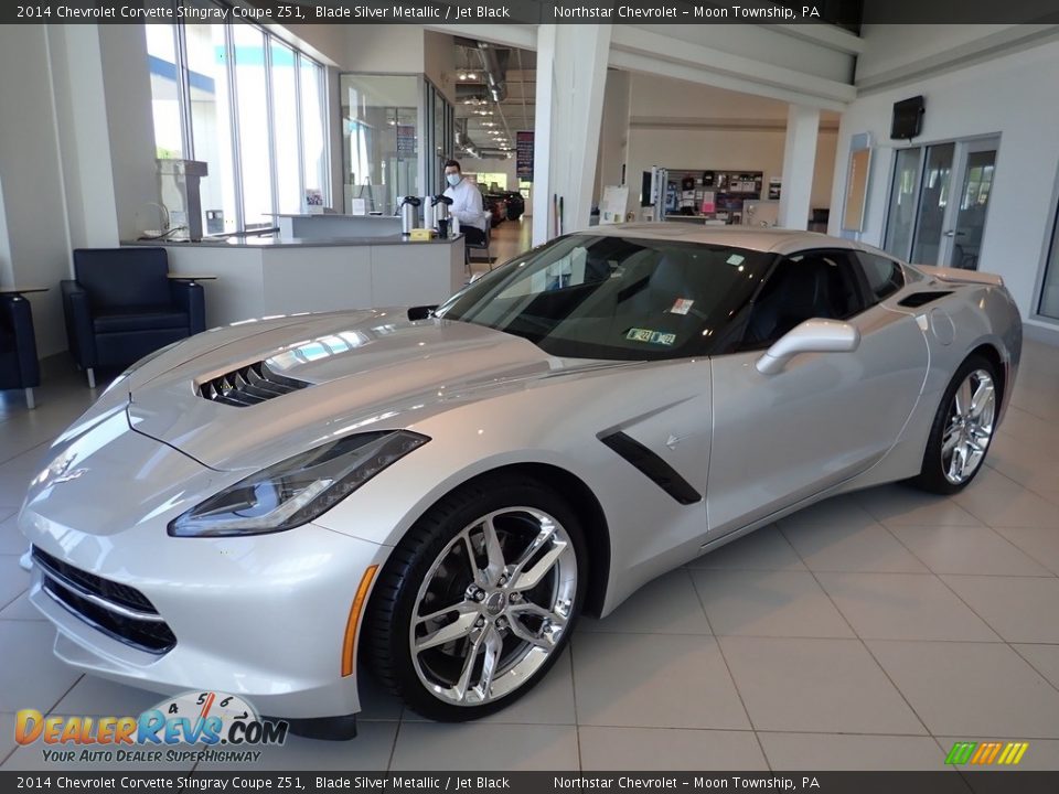 2014 Chevrolet Corvette Stingray Coupe Z51 Blade Silver Metallic / Jet Black Photo #1