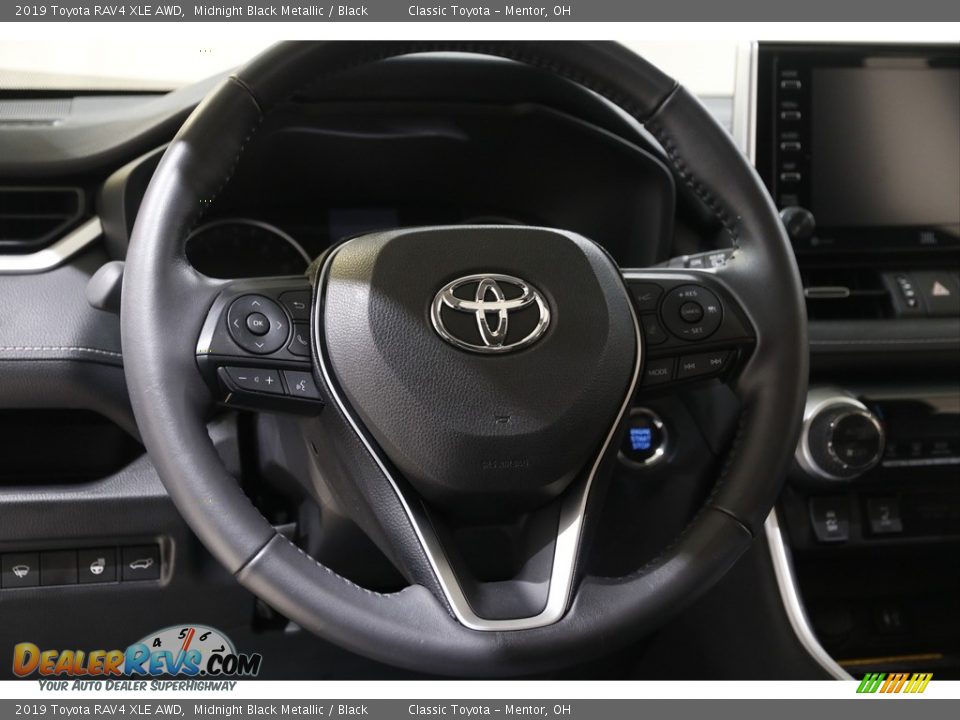 2019 Toyota RAV4 XLE AWD Midnight Black Metallic / Black Photo #7