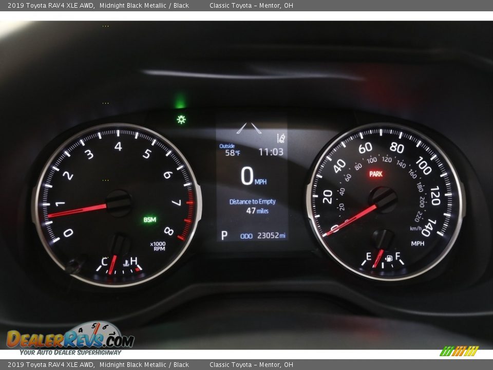 2019 Toyota RAV4 XLE AWD Midnight Black Metallic / Black Photo #8