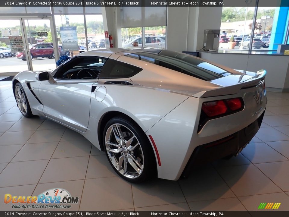 2014 Chevrolet Corvette Stingray Coupe Z51 Blade Silver Metallic / Jet Black Photo #4