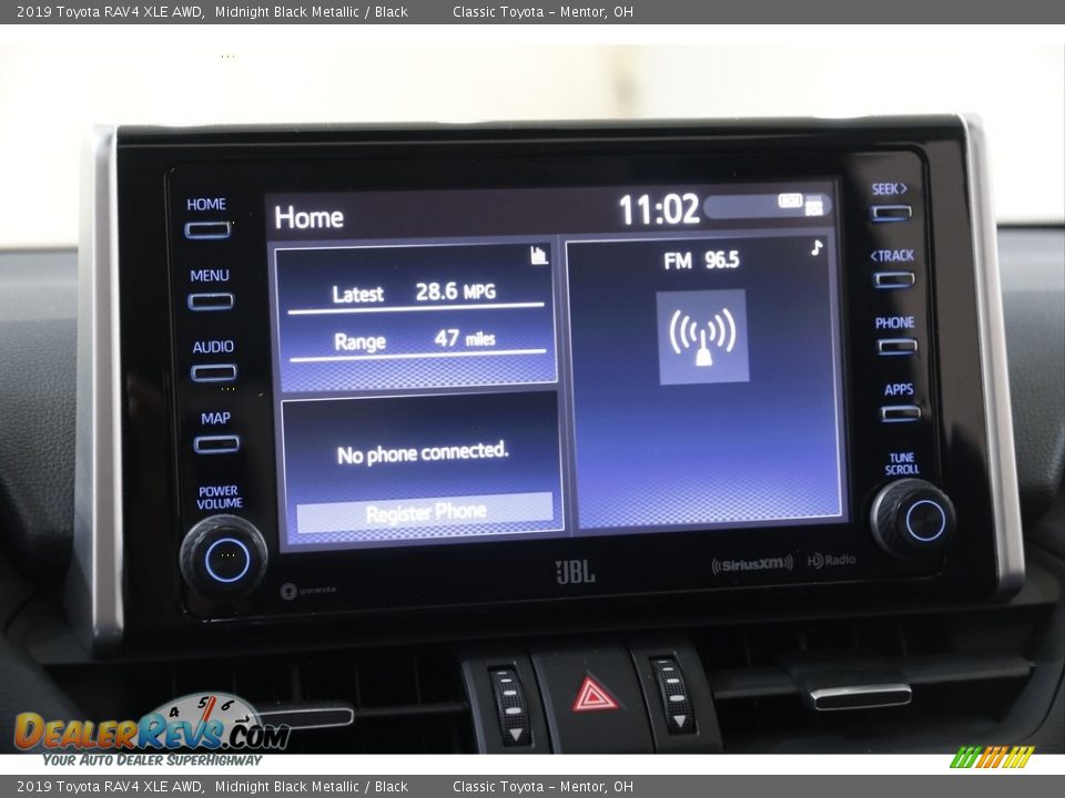 2019 Toyota RAV4 XLE AWD Midnight Black Metallic / Black Photo #10