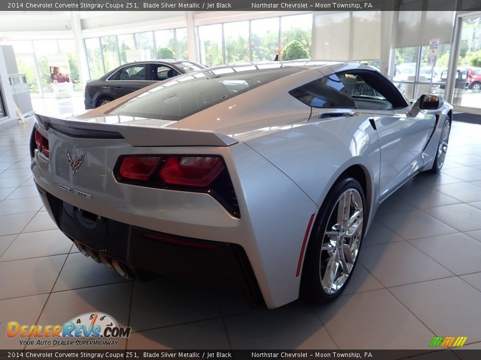 2014 Chevrolet Corvette Stingray Coupe Z51 Blade Silver Metallic / Jet Black Photo #7