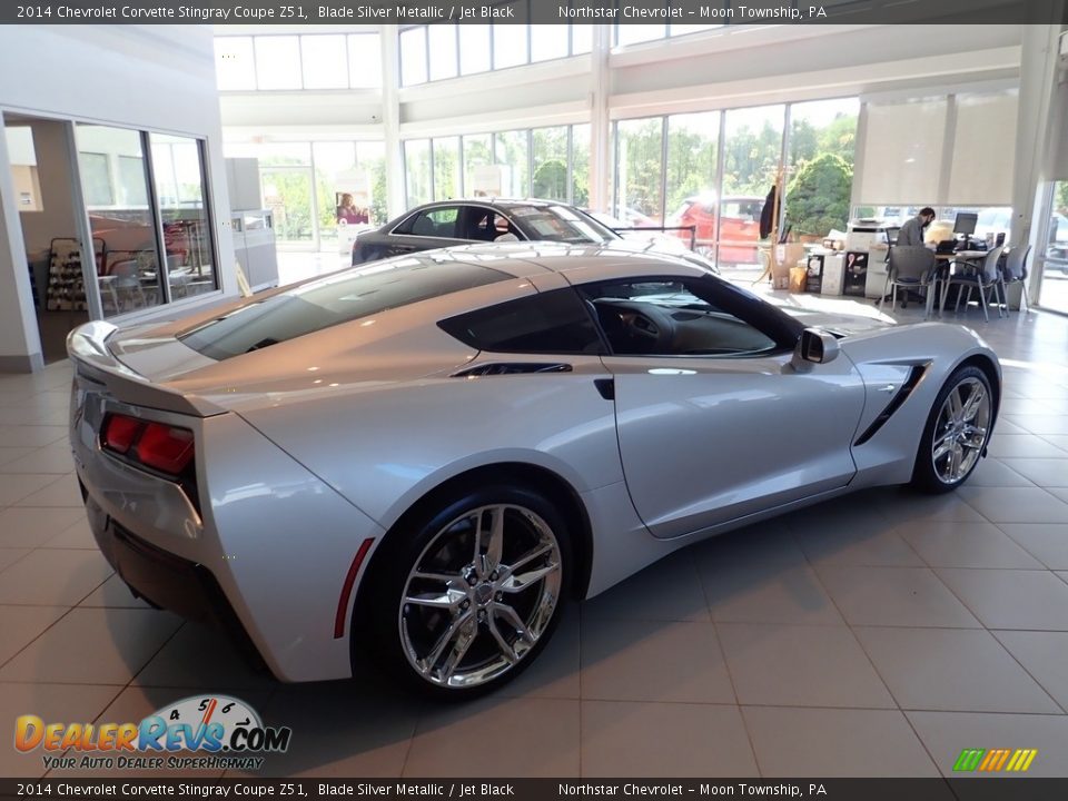 2014 Chevrolet Corvette Stingray Coupe Z51 Blade Silver Metallic / Jet Black Photo #8