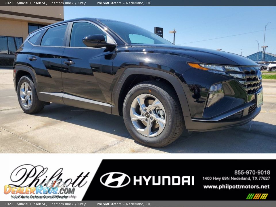 2022 Hyundai Tucson SE Phantom Black / Gray Photo #1