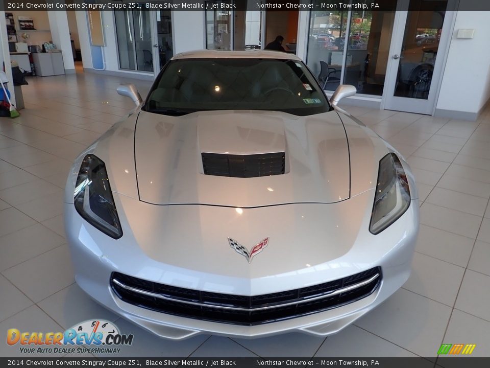 2014 Chevrolet Corvette Stingray Coupe Z51 Blade Silver Metallic / Jet Black Photo #12