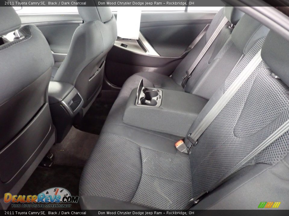 2011 Toyota Camry SE Black / Dark Charcoal Photo #25
