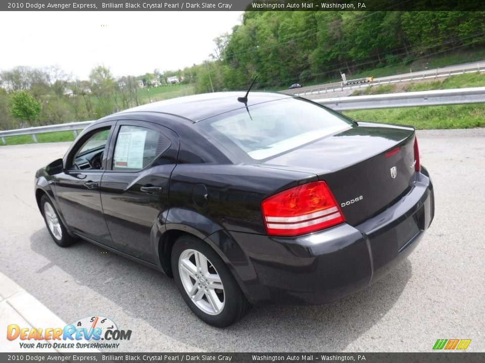 2010 Dodge Avenger Express Brilliant Black Crystal Pearl / Dark Slate Gray Photo #10