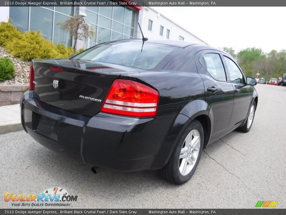 2010 Dodge Avenger Express Brilliant Black Crystal Pearl / Dark Slate Gray Photo #12