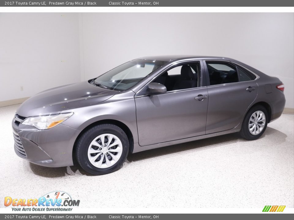 2017 Toyota Camry LE Predawn Gray Mica / Black Photo #3