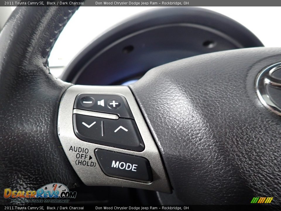 2011 Toyota Camry SE Black / Dark Charcoal Photo #34