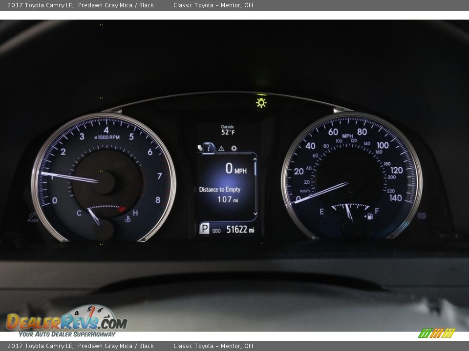 2017 Toyota Camry LE Predawn Gray Mica / Black Photo #8